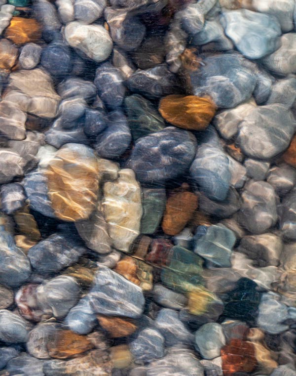 Beach rocks underwater 