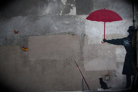 Banksy mural in Paris a photography prints by Laura Cook