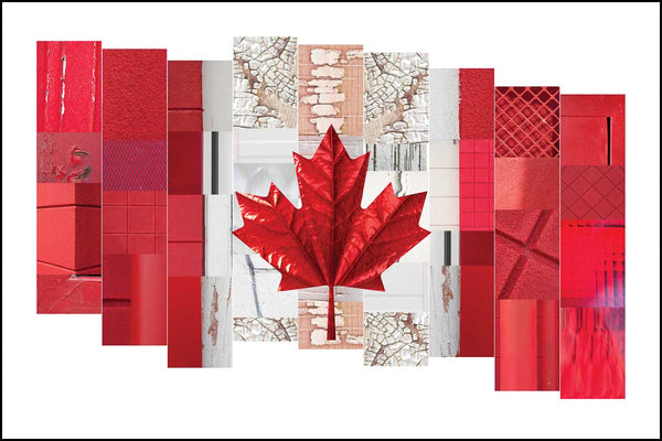 wall art canadian flag