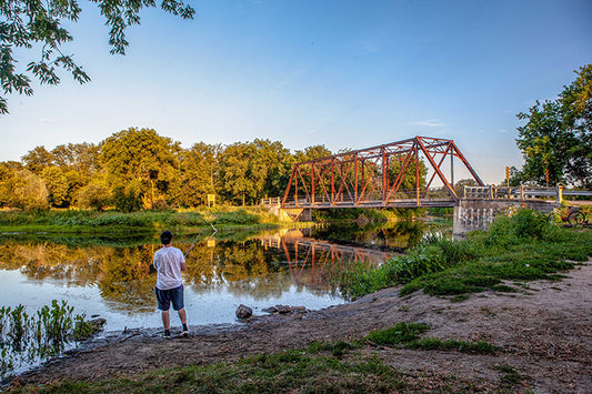 fishing speed river in hespeler cambridge photograph