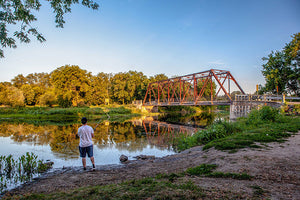 fishing speed river in hespeler cambridge photograph