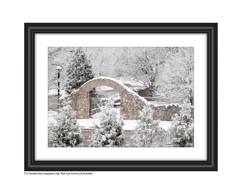 Frosted Arches of Millrace Park Galt in the Winter Photo by Cambridge Ontario Photographer Laura Cook of Vision Photography