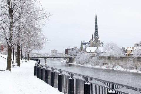 Millrace Park Cambridge Winter Photos Photo by Cambridge Ontario Photographer Laura Cook of Vision Photography