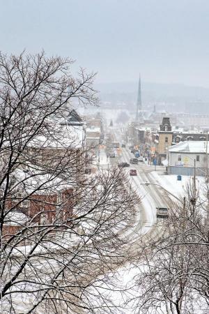 Winter on Main Street Galt Cambridge wall art Photo by Cambridge Ontario Photographer Laura Cook of Vision Photography