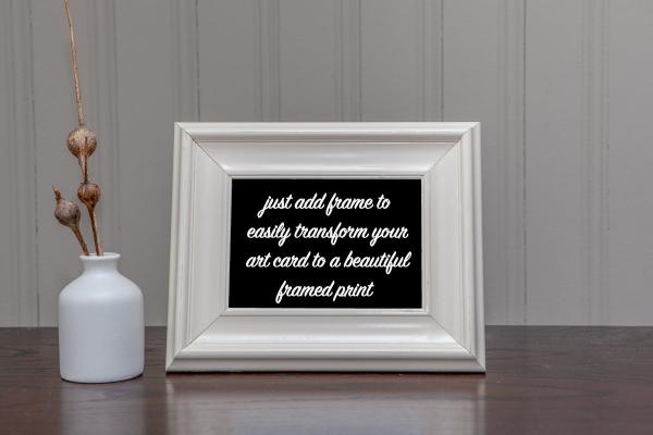 beautiful art cards are perfect for gift giving, and just add frame to transform it into a beautiful affordable art piece