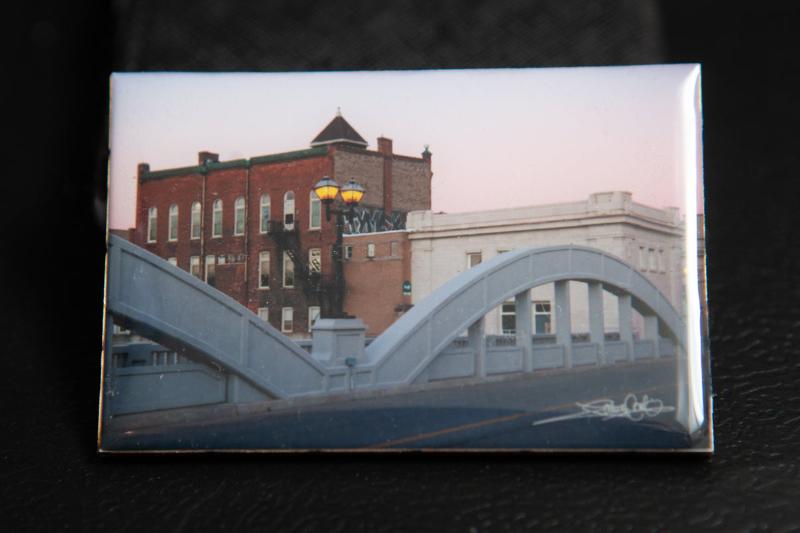 cambridge ontario handmade photo magnet by local artist laura cook 