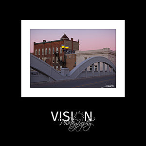 Twilight on Main - Matted Photography Print